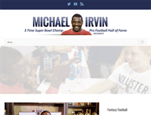 Tablet Screenshot of michaelirvin.com